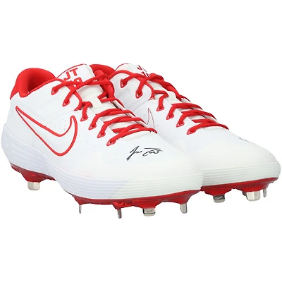 J.T. Realmuto Philadelphia Phillies Autographed Player-Issued /Red Nike Cleats from the 2021 MLB Season
