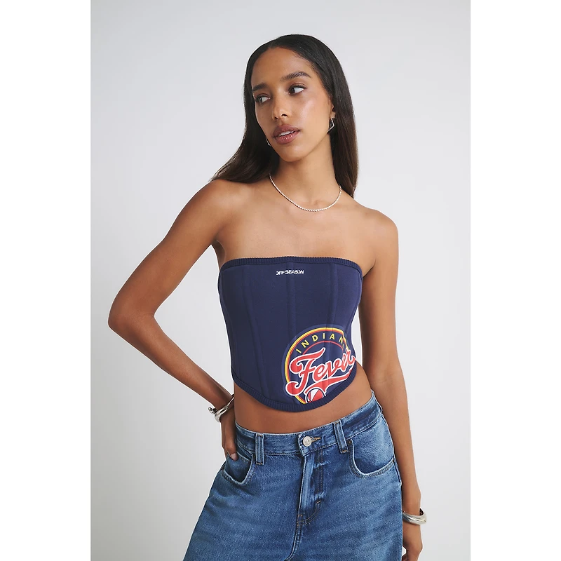 Women's  Navy Indiana Fever Fleece Corset