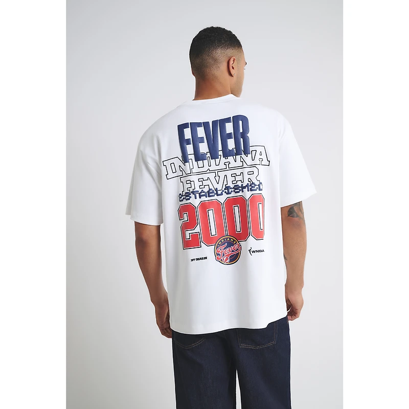 Unisex  White Indiana Fever Graphic T-Shirt
