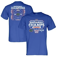 Men's Blue 84 Royal Florida Gators 2025 NCAA Men's Basketball National Champions Bracket T-Shirt