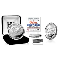 Highland Mint Florida Gators 2025 NCAA Men's Basketball National Champions 39mm Silver Mint Coin