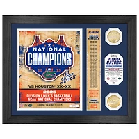 Highland Mint Florida Gators 2025 NCAA Men's Basketball National Champions 13" x 16" Banner Bronze Coin Photo Mint
