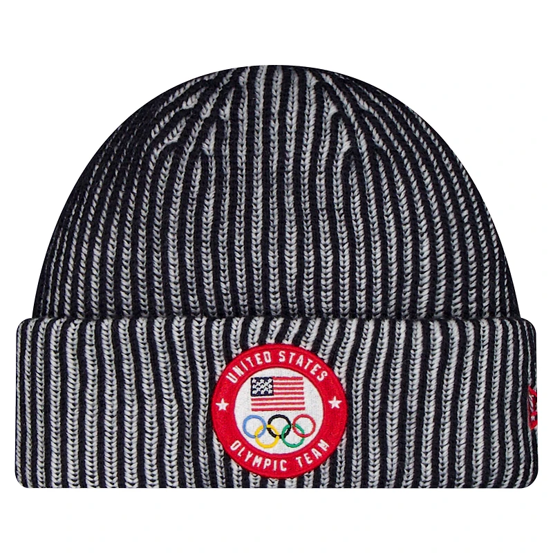 Men's New Era  Navy Team USA Cuffed Knit Hat