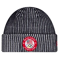 Men's New Era  Navy Team USA Cuffed Knit Hat