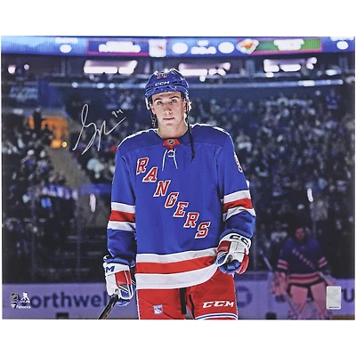 Gabe Perreault New York Rangers Autographed 16" x 20" NHL Debut Photograph