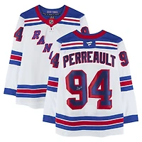 Gabe Perreault New York Rangers Autographed White Fanatics Premium Jersey