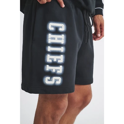 Unisex  Black Kansas City Chiefs Fleece Shorts