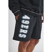Unisex  Black San Francisco 49ers Fleece Shorts