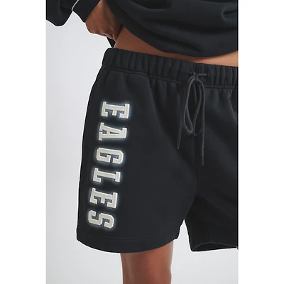 Unisex  Black Philadelphia Eagles Fleece Shorts