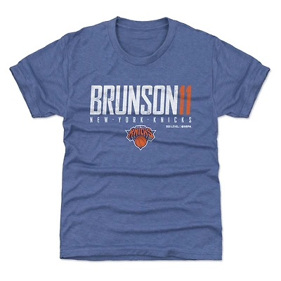 Youth 500 Level Jalen Brunson Blue New York Knicks Elite T-Shirt