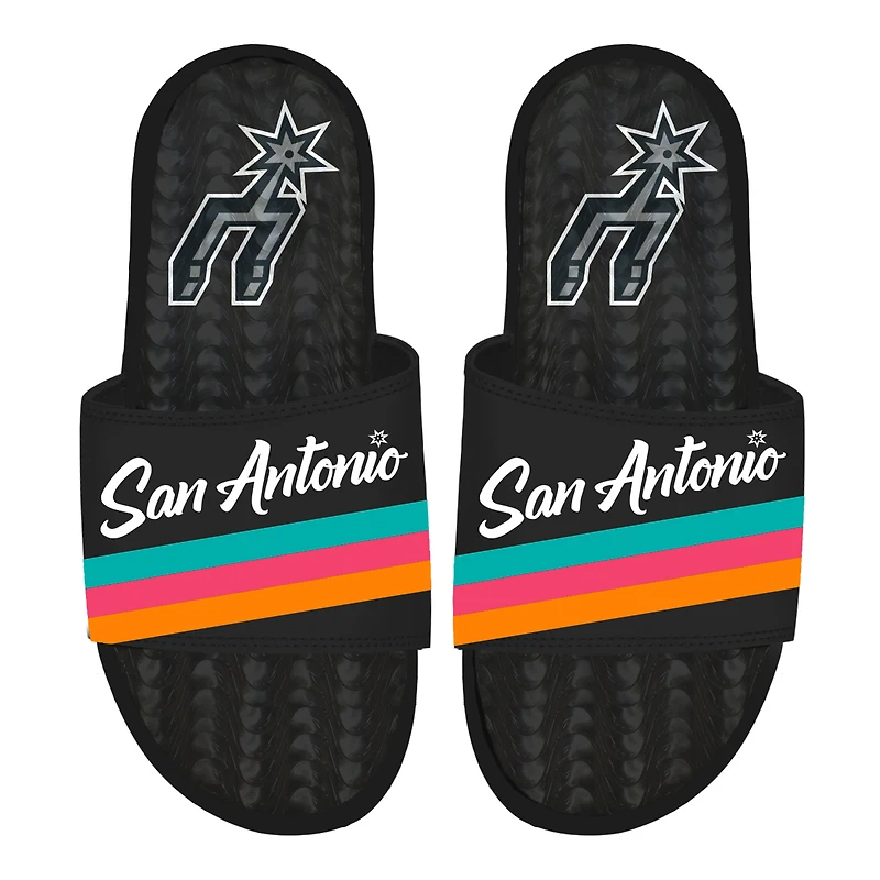 Unisex ISlide Black San Antonio Spurs 2025/26 City Edition Gel Slide Sandals