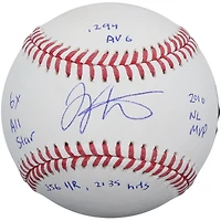 Joey Votto Cincinnati Reds Autographed Baseball with Multiple Inscriptions - Limited Edition of 10