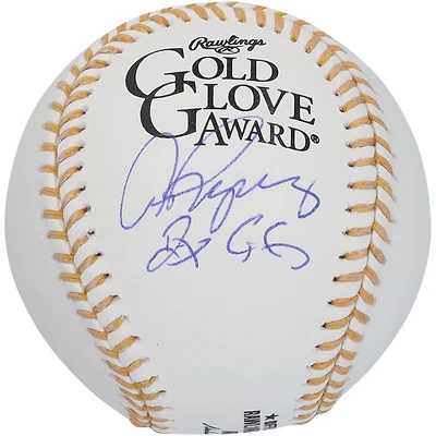 Alex Rodriguez New York Yankees Autographed Gold Glove Logo Baseball with "2X GG" Inscription