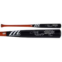 Francisco Lindor New York Mets Autographed Marucci Game Model Bat with "33 HR Most By Mets SS" Inscription