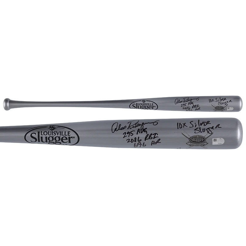 Alex Rodriguez New York Yankees Autographed Silver Slugger Logo Louisville Slugger Bat with Multiple Inscriptions - Limited Edition of 5