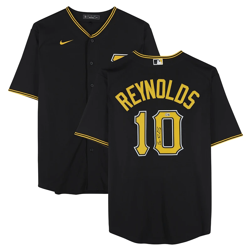 Bryan Reynolds Pittsburgh Pirates Autographed Black Nike Replica Jersey