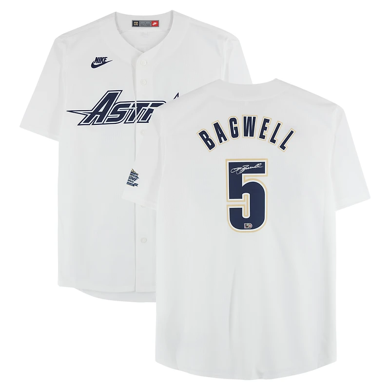 Jeff Bagwell Houston Astros Autographed White Nike Cooperstown Limited Jersey