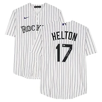 Todd Helton Colorado Rockies Autographed White Nike Replica Jersey with "HOF 24" Inscription