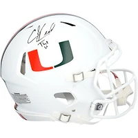 Ed Reed Miami Hurricanes Autographed Riddell Speed Authentic Helmet with "The U" Inscription