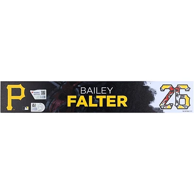 Bailey Falter Pittsburgh Pirates Player-Issued #26 Nameplate from 2025 MLB Spring Training