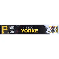 Nick Yorke Pittsburgh Pirates Player-Issued #38 Nameplate from 2025 MLB Spring Training
