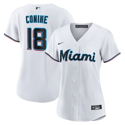 Women's Nike Griffin Conine White Miami Marlins Home Replica Jersey