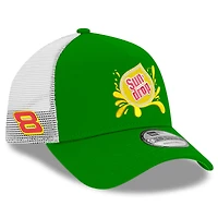 Men's New Era  Green/White Dale Earnhardt Jr. Sun Drop 9FORTY Trucker Adjustable Hat