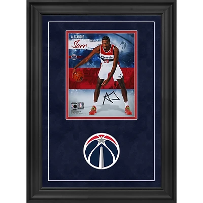 Alexandre Sarr Washington Wizards Autographed Deluxe Framed 8" x 10" Stylized Photograph
