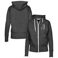 Women's Levelwear Black Tampa Bay Rays Cooperstown Collection Gardinia Full-Zip Hoodie