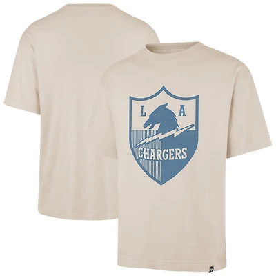 Men's '47 Tan Los Angeles Chargers Bouldering Imprint Ravine Foundation Throwback T-Shirt