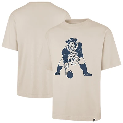 Men's '47 Tan New England Patriots Bouldering Imprint Ravine Foundation Throwback T-Shirt