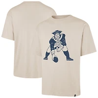 Men's '47 Tan New England Patriots Bouldering Imprint Ravine Foundation Throwback T-Shirt