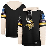 Men's '47  Black Minnesota Vikings Split Zone Cornerback Duo Hoodie