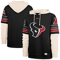 Men's '47  Black Houston Texans Split Zone Cornerback Duo Hoodie