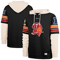 Men's '47  Black Tampa Bay Buccaneers Throwback Split Zone Cornerback Duo Hoodie
