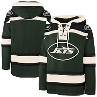 Men's '47  Dark Green New York Jets Superior Lacer Hoodie
