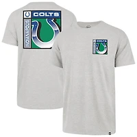 Men's '47  Gray Indianapolis Colts Chrome Plate Franklin T-Shirt