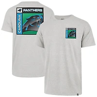 Men's '47  Gray Carolina Panthers Chrome Plate Franklin T-Shirt