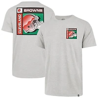 Men's '47  Gray Cleveland Browns Chrome Plate Franklin T-Shirt
