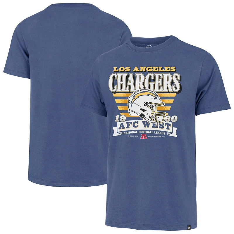 Men's '47 Powder Blue Los Angeles Chargers Stripe Splash Franklin T-Shirt