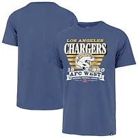 Men's '47 Powder Blue Los Angeles Chargers Stripe Splash Franklin T-Shirt
