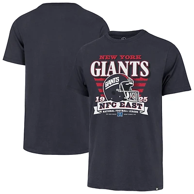Men's '47 Navy New York Giants Stripe Splash Franklin Throwback T-Shirt