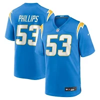 Men's Nike Del'Shawn Phillips  Powder Blue Los Angeles Chargers Team Game Jersey