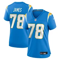 Women's Nike Andre James  Powder Blue Los Angeles Chargers Team Game Jersey