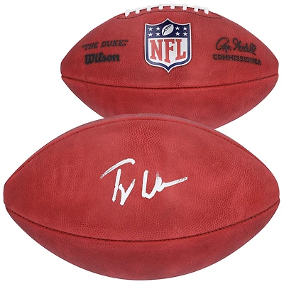 Tyler Warren Indianapolis Colts Autographed Wilson Duke Full Color Football