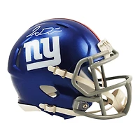 Jaxson Dart New York Giants Autographed Riddell Speed Mini Helmet