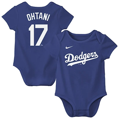 Infant Nike Shohei Ohtani Royal Los Angeles Dodgers Name & Number Fuse Bodysuit