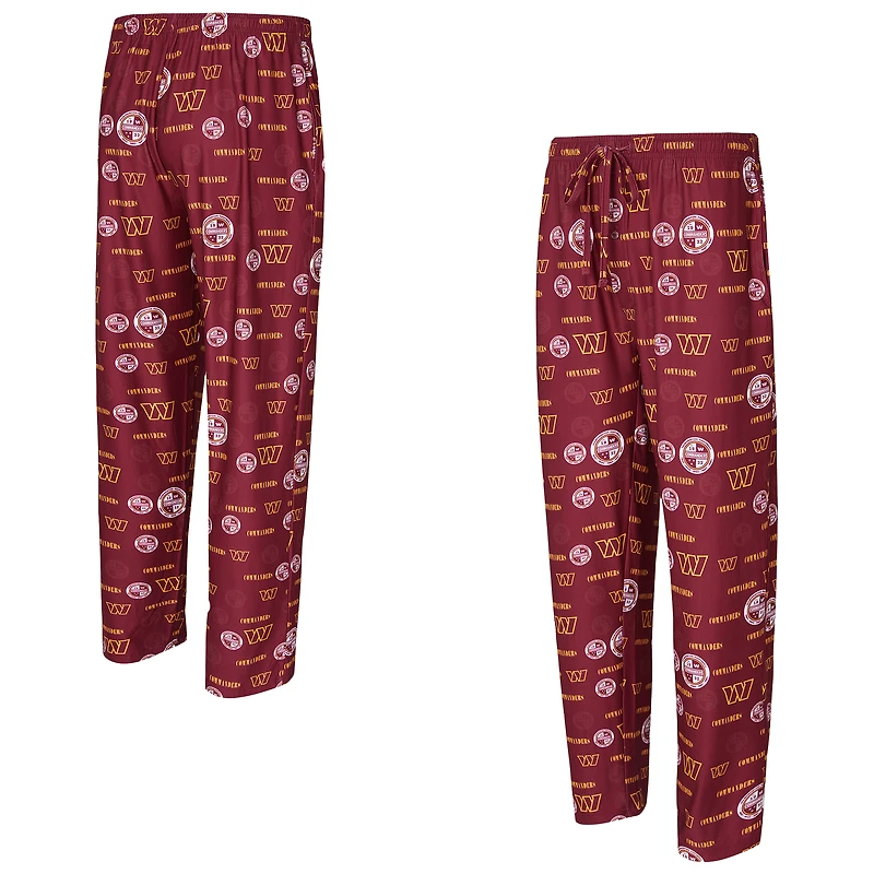 Men's Concepts Sport Burgundy Washington Commanders Mosaic All Over Print Pants