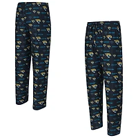 Men's Concepts Sport Black Jacksonville Jaguars Mosaic All Over Print Pants