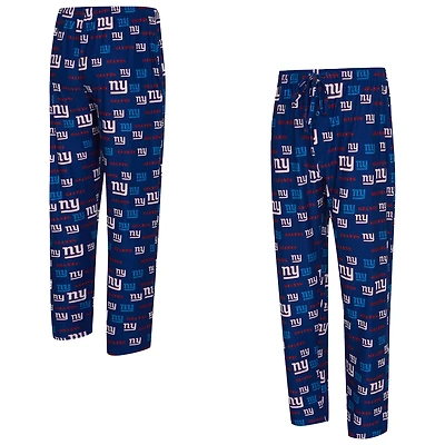 Men's Concepts Sport Royal New York Giants Mosaic All Over Print Pants